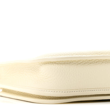 Hermes Taurillon Clemence Evelyne 23 Poche III Cream 9 of 11