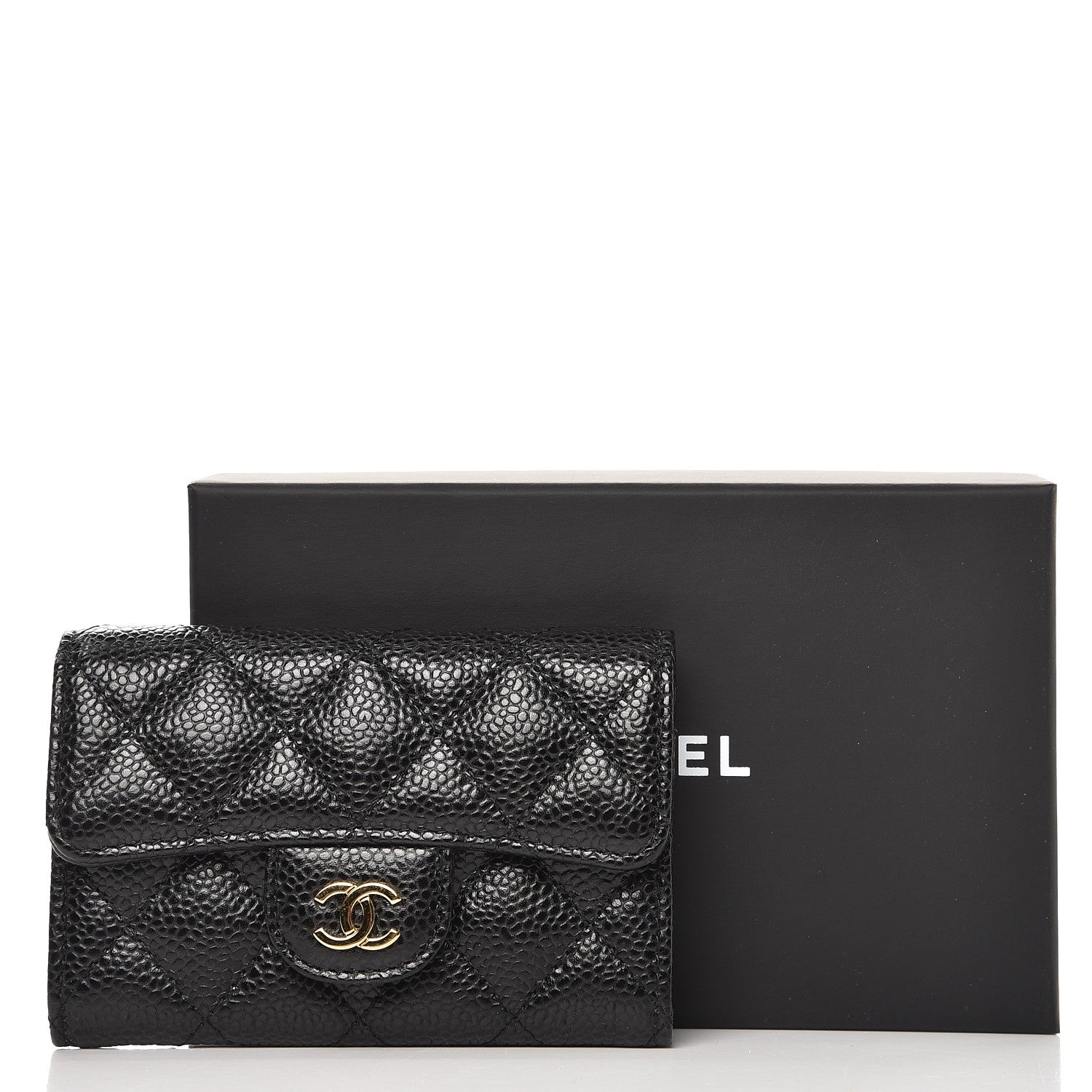 Chanel Caviar Quilted Flap Card Holder Black 8 of 8