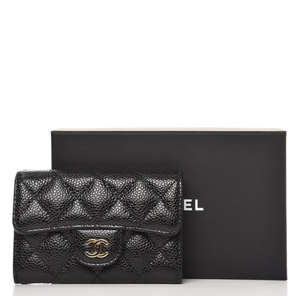 Chanel Caviar Quilted Flap Card Holder Black 8 of 8