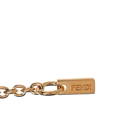 Fendi Bronze Baguette Necklace Gold 4 of 5