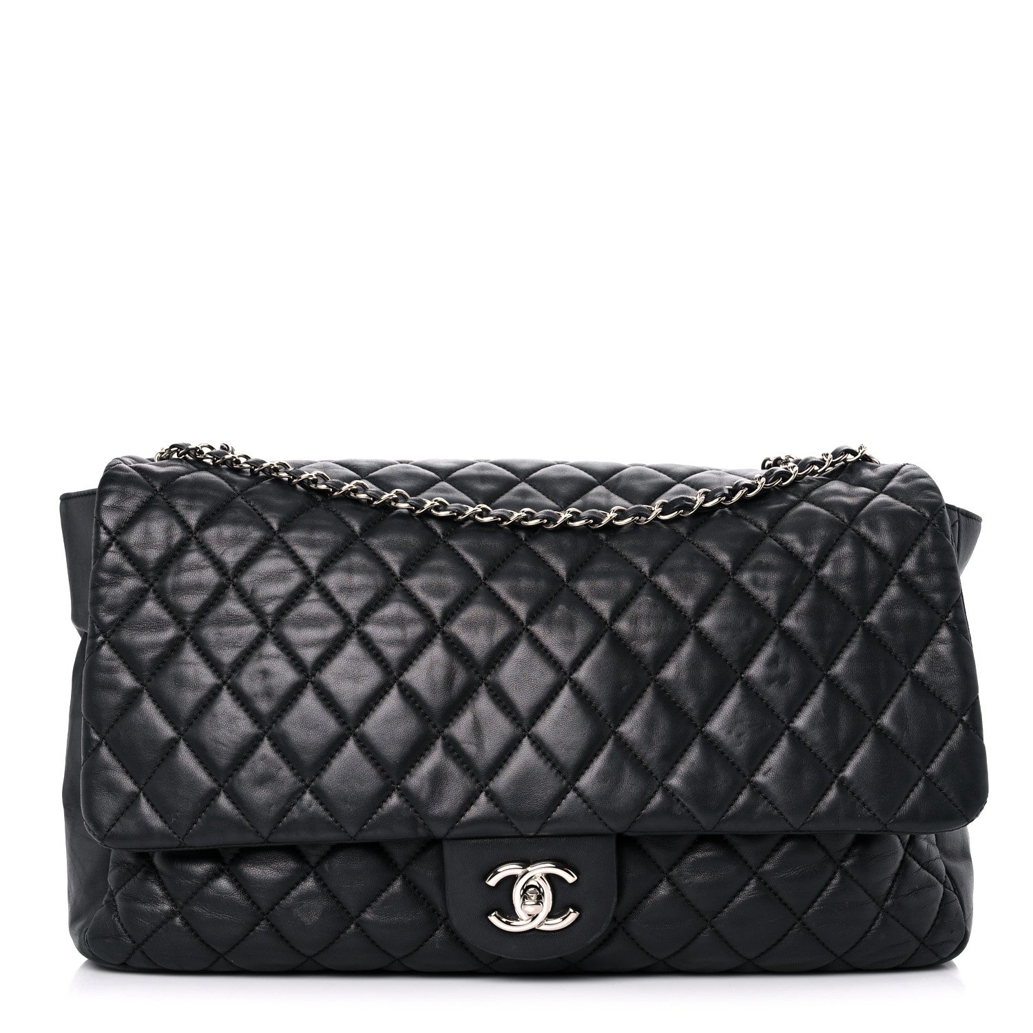 Chanel Lambskin Jumbo Coco Rain Flap Black 1 of 18