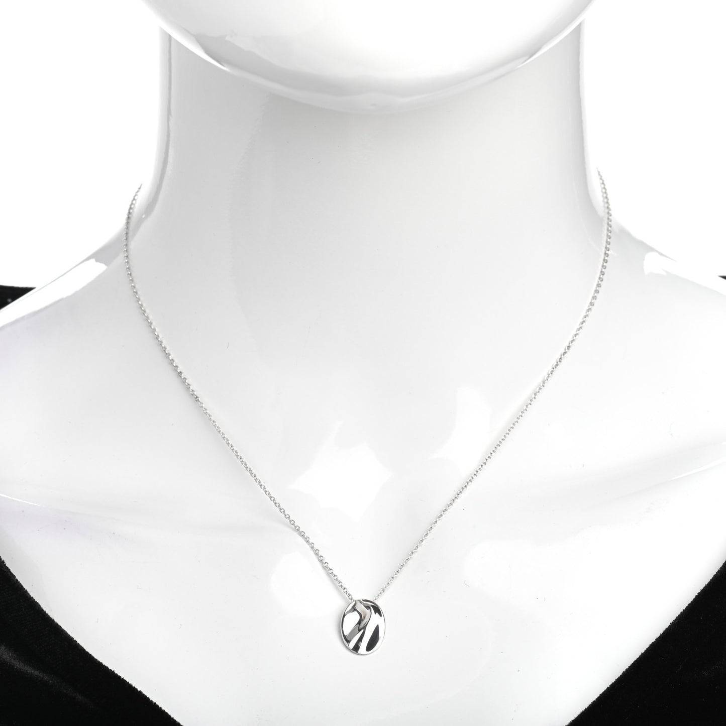 Sterling Silver Elsa Peretti Zodiac Aquarius Pendant Necklace