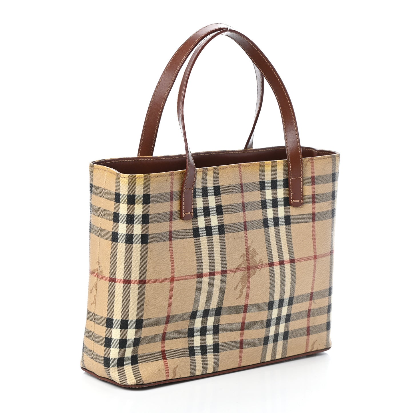 Haymarket Check Small Tote Brown