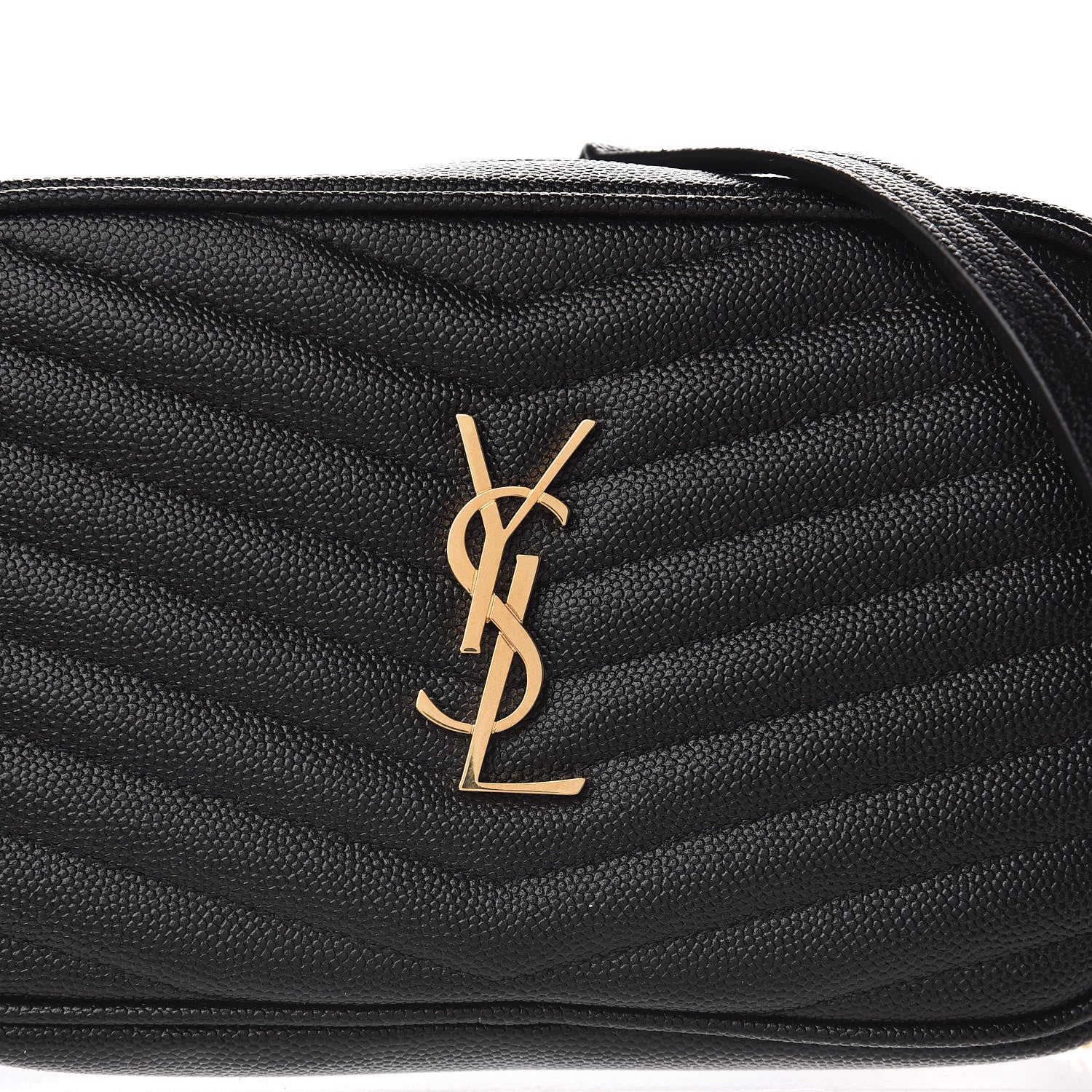 Saint Laurent Grain De Poudre Matelasse Monogram Mini Lou Camera Bag Black 8 of 11
