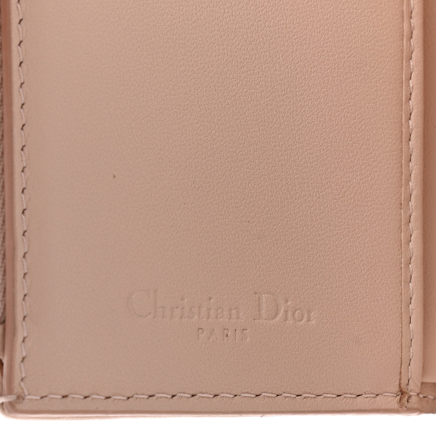 Christian Dior Lambskin Cannage Lady Dior Compact Wallet Light Pink 6 of 7