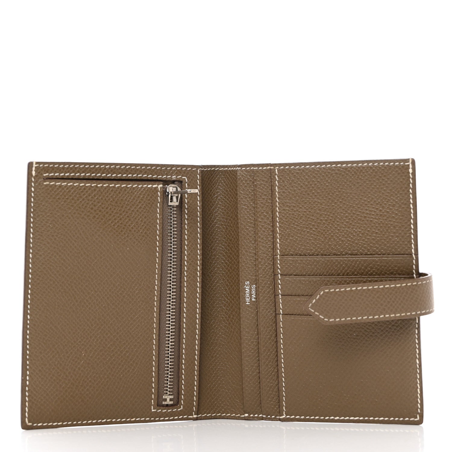 Hermes Epsom Bearn Compact Wallet Etoupe 5 of 7