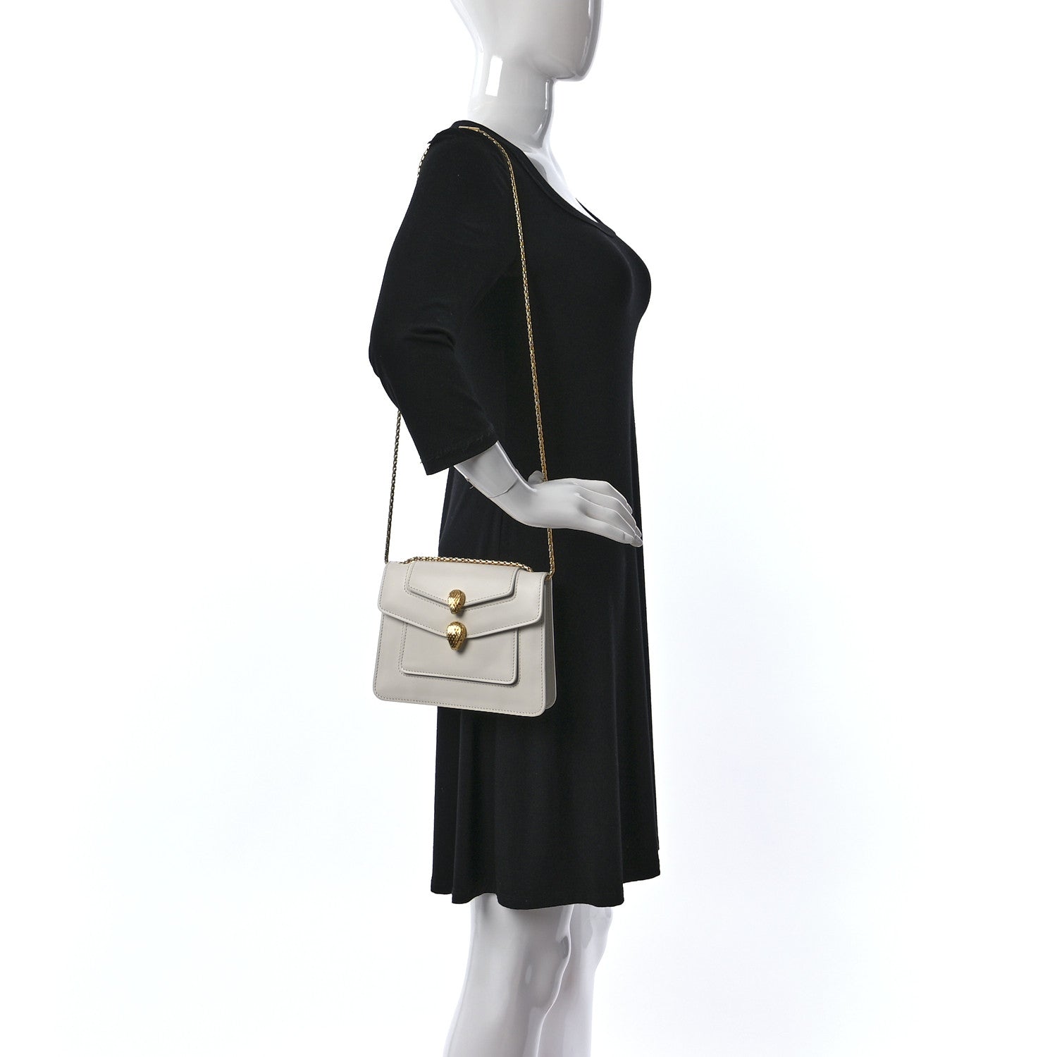 Bulgari x ALEXANDER WANG Calfskin Serpenti Bag White 2 of 9