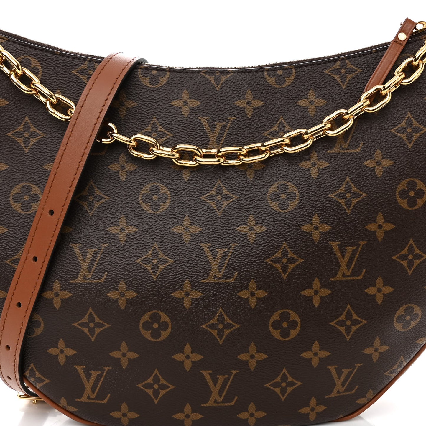 Reverse Monogram Loop Hobo