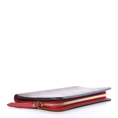 Louis Vuitton Damier Ebene Insolite Wallet Red 4 of 8