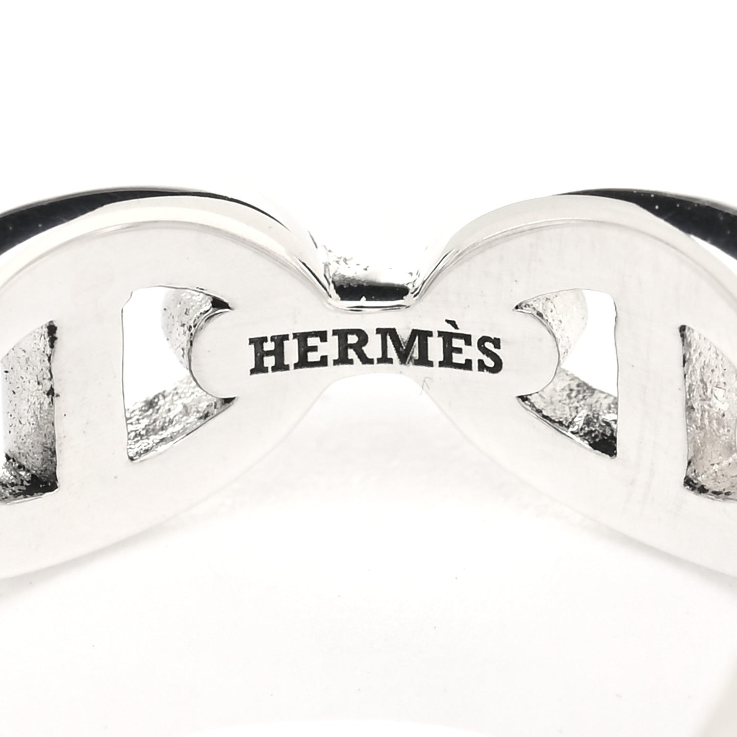 Sterling Silver PM Chaine d'Ancre Enchainee Band Ring 52 6