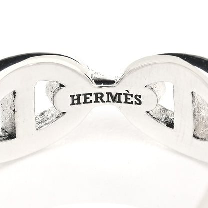 Hermes Sterling Silver PM Chaine d'Ancre Enchainee Band Ring 52 6 4 of 7
