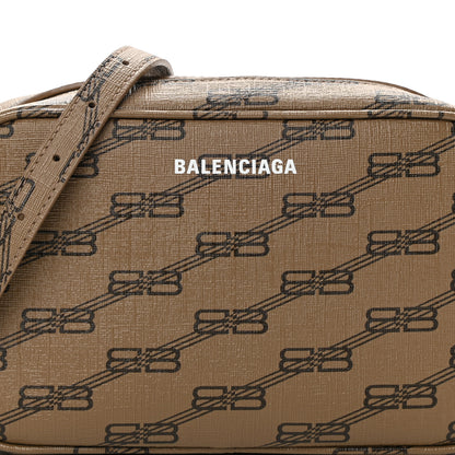 Balenciaga Coated Canvas BB Monogram Small Signature Camera Bag Beige Brown 8 of 10