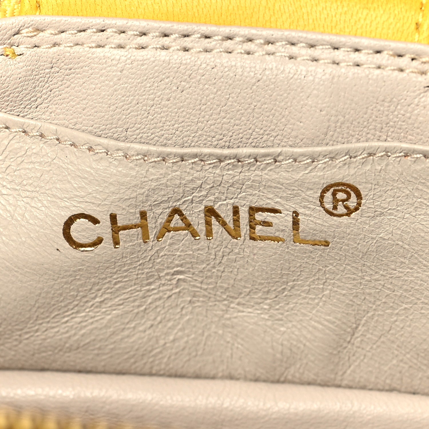 Chanel Lambskin Quilted Tassel Shoulder Bag Yellow 6 of 12