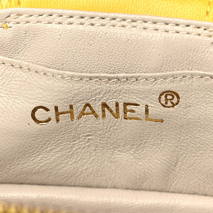 Chanel Lambskin Quilted Tassel Shoulder Bag Yellow 6 of 12