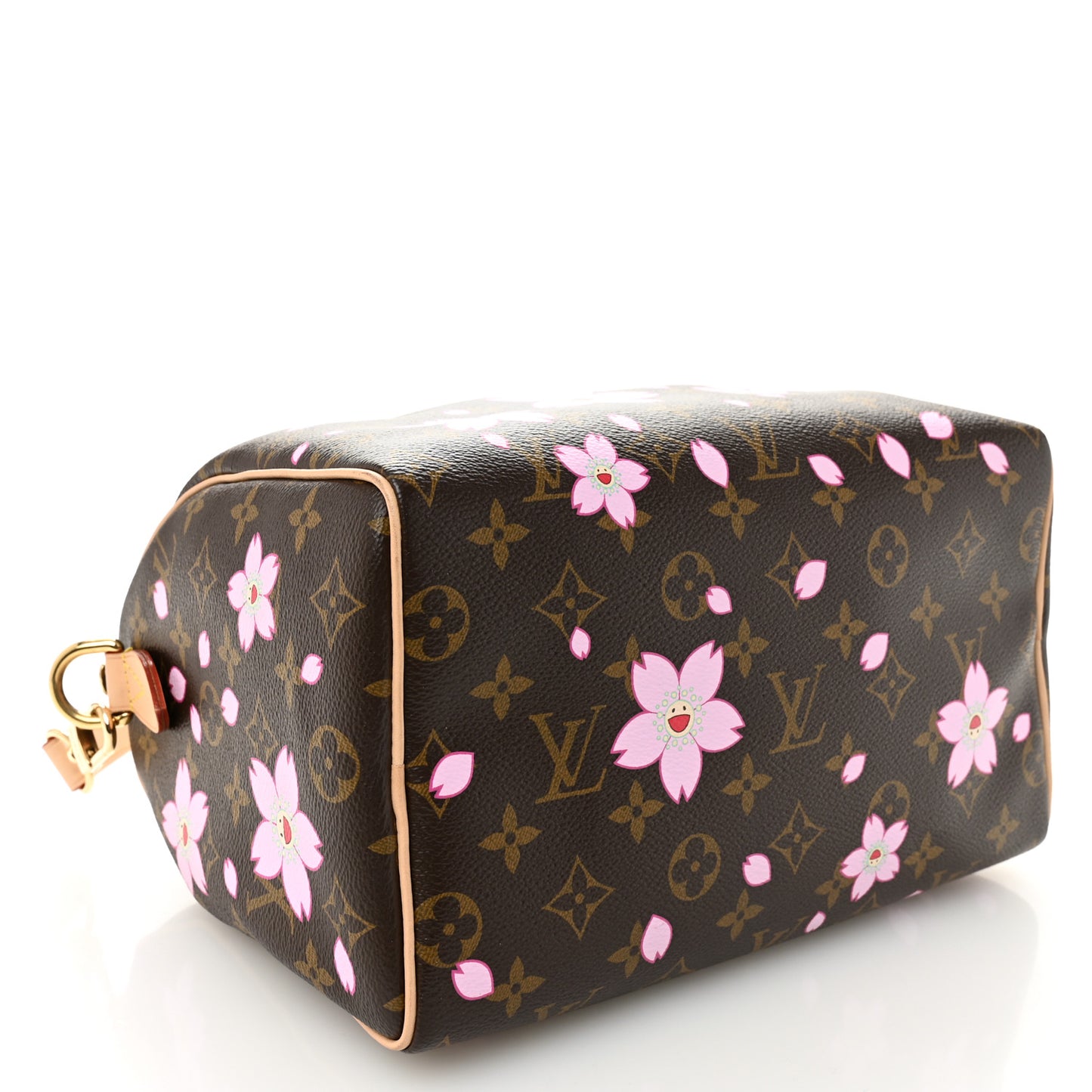 LV X TM Monogram Cherry Blossom Speedy Bandouliere 25 Sakura Brown