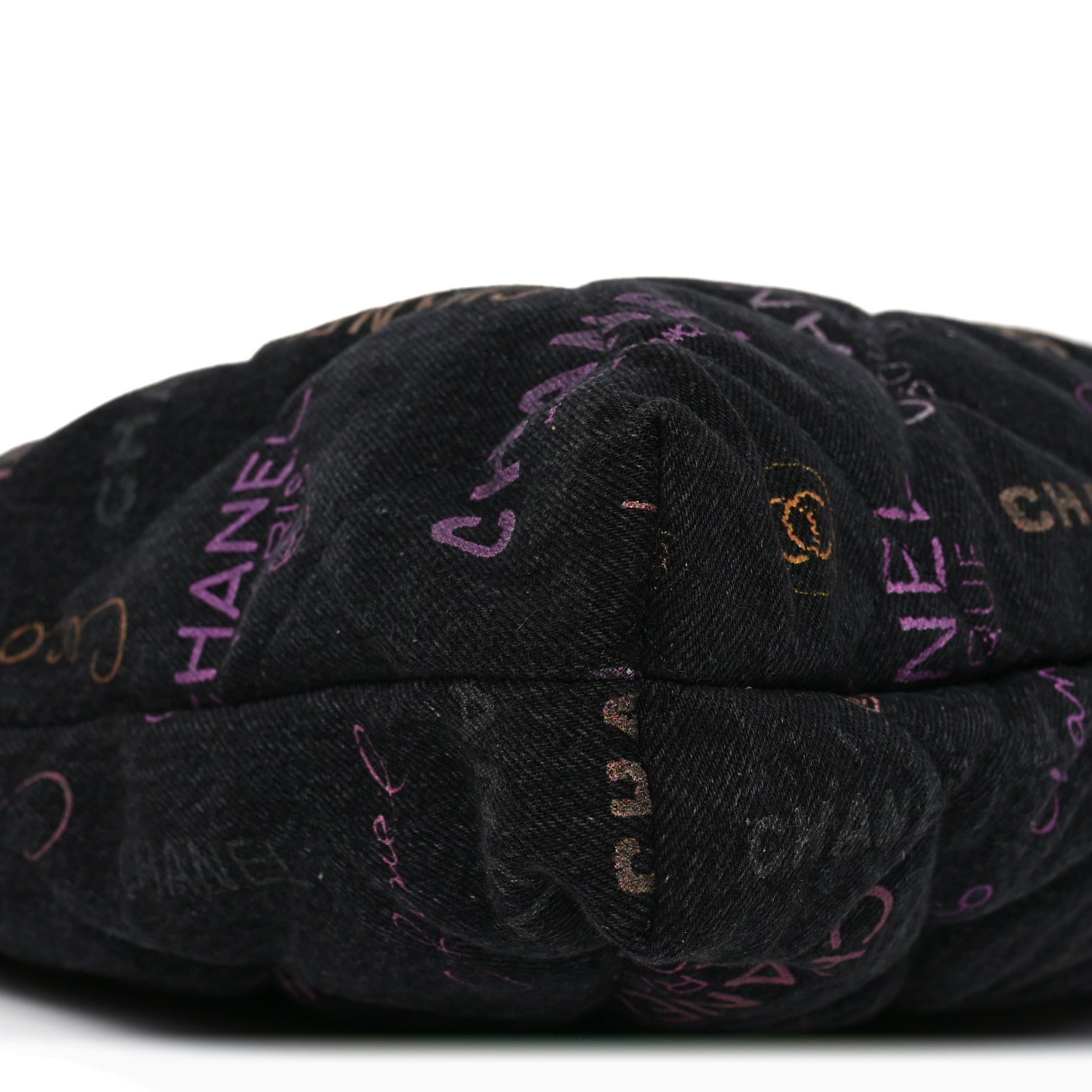 Chanel Denim Quilted Denim Mood Maxi Shopping Bag Black Multicolor 16 of 19