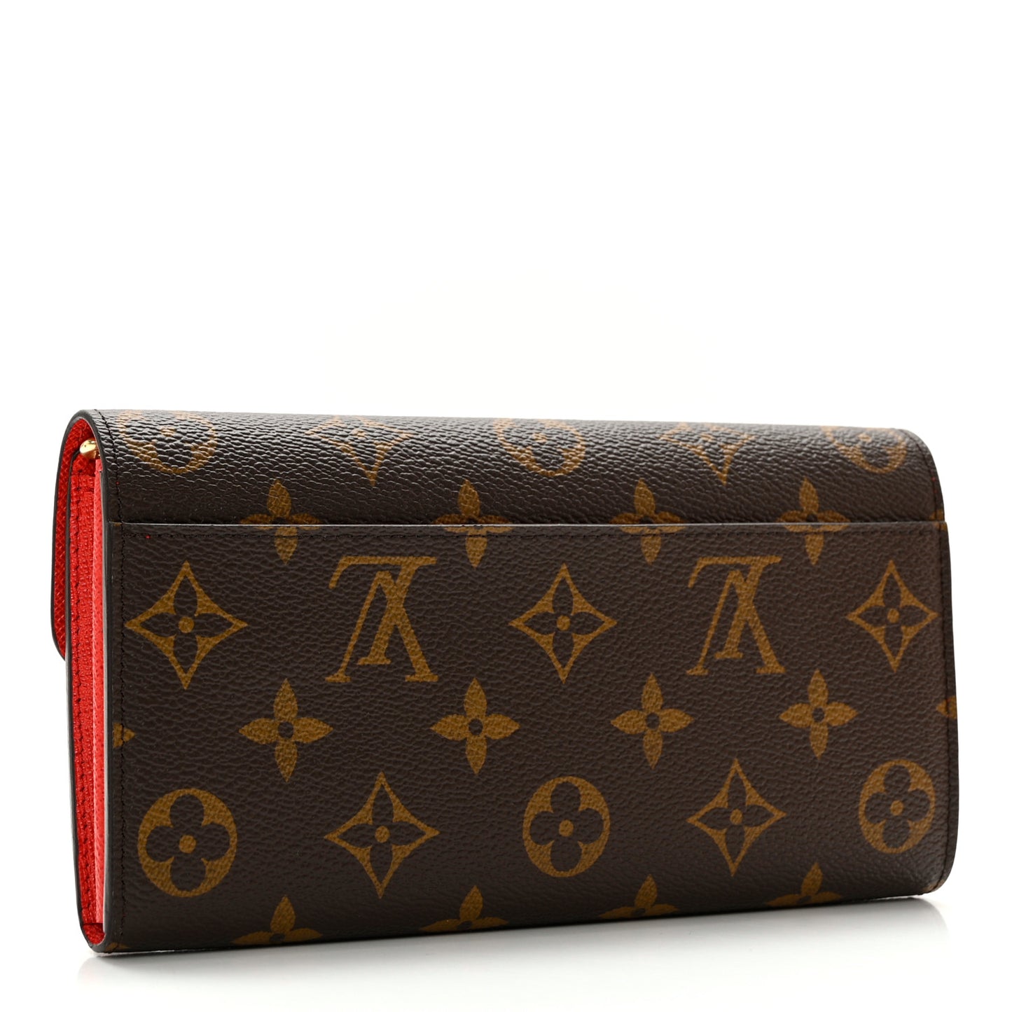 Monogram Sarah Wallet NM Coquelicot
