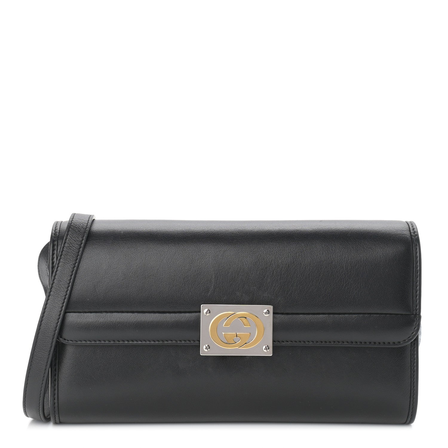 Gucci Lambskin Linea Matisse Shoulder Bag Black 1 of 12