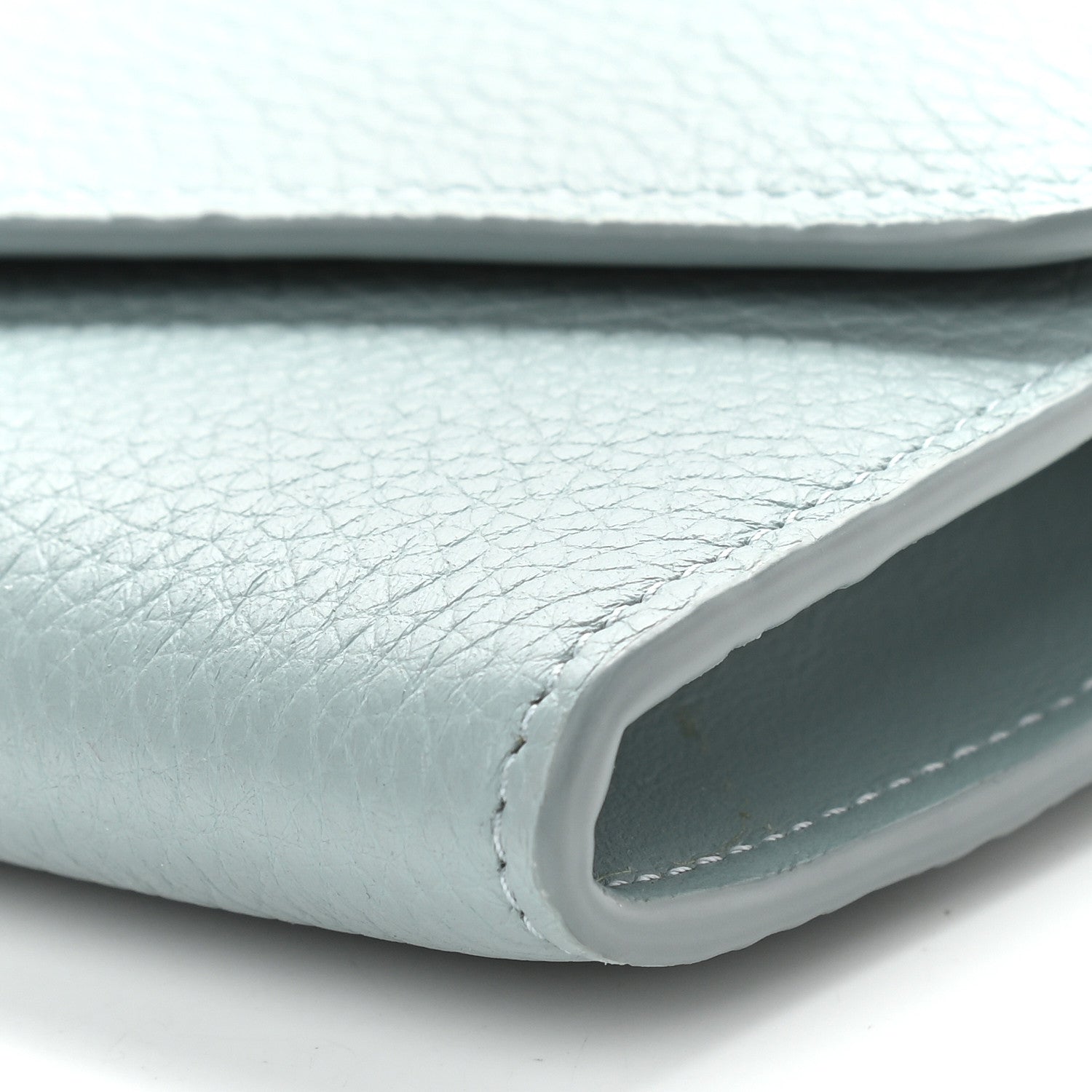 Chloe Grained Calfskin Aby Chain Wallet Faded Blue 8 of 8