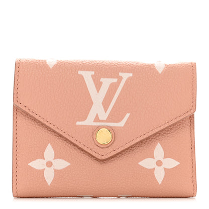 Louis Vuitton Empreinte Monogram Giant Victorine Wallet Rose Trianon Creme 1 of 7