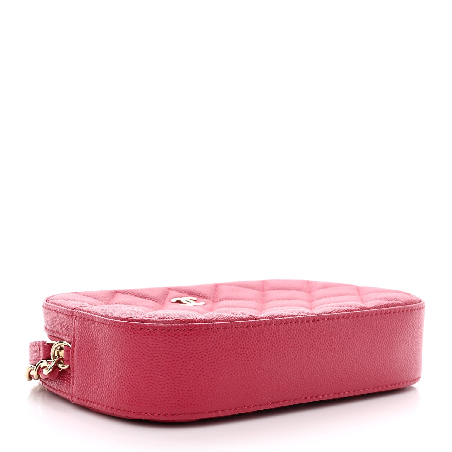 Chanel Caviar Quilted Camera Case Dark Pink 5 of 14