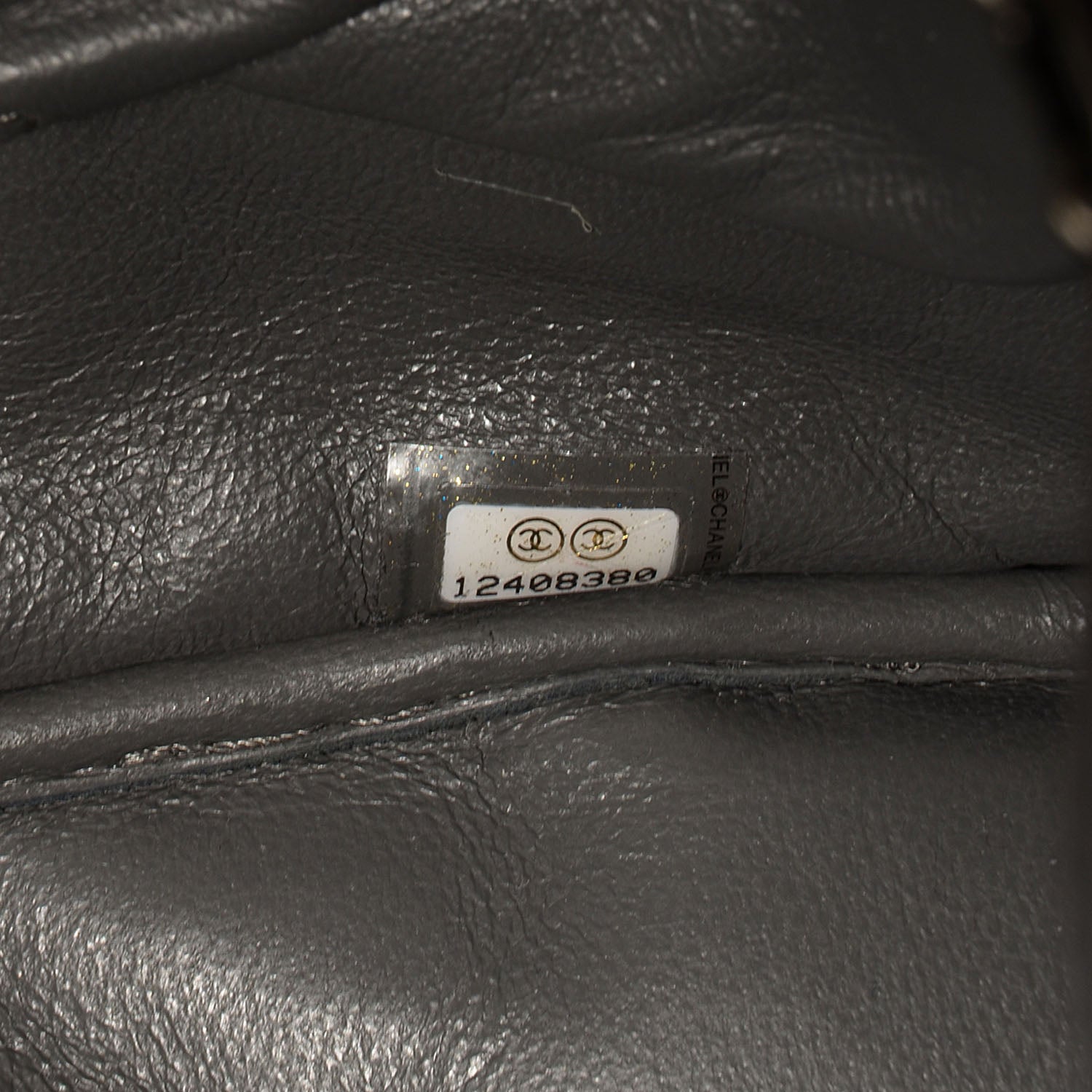 Chanel Aged Calfskin Quilted Large Reissue Camera Case Grey 7 of 7