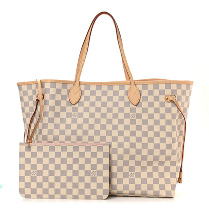 Louis Vuitton Damier Azur Neo Neverfull GM Rose Ballerine 1 of 7
