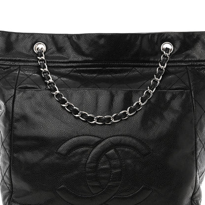 Chanel Soft Caviar Large Timeless CC Shoulder Bag Black 8 of 10