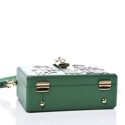 Dolce & Gabbana Dauphine Family Patch Box Bag Green 3 of 8