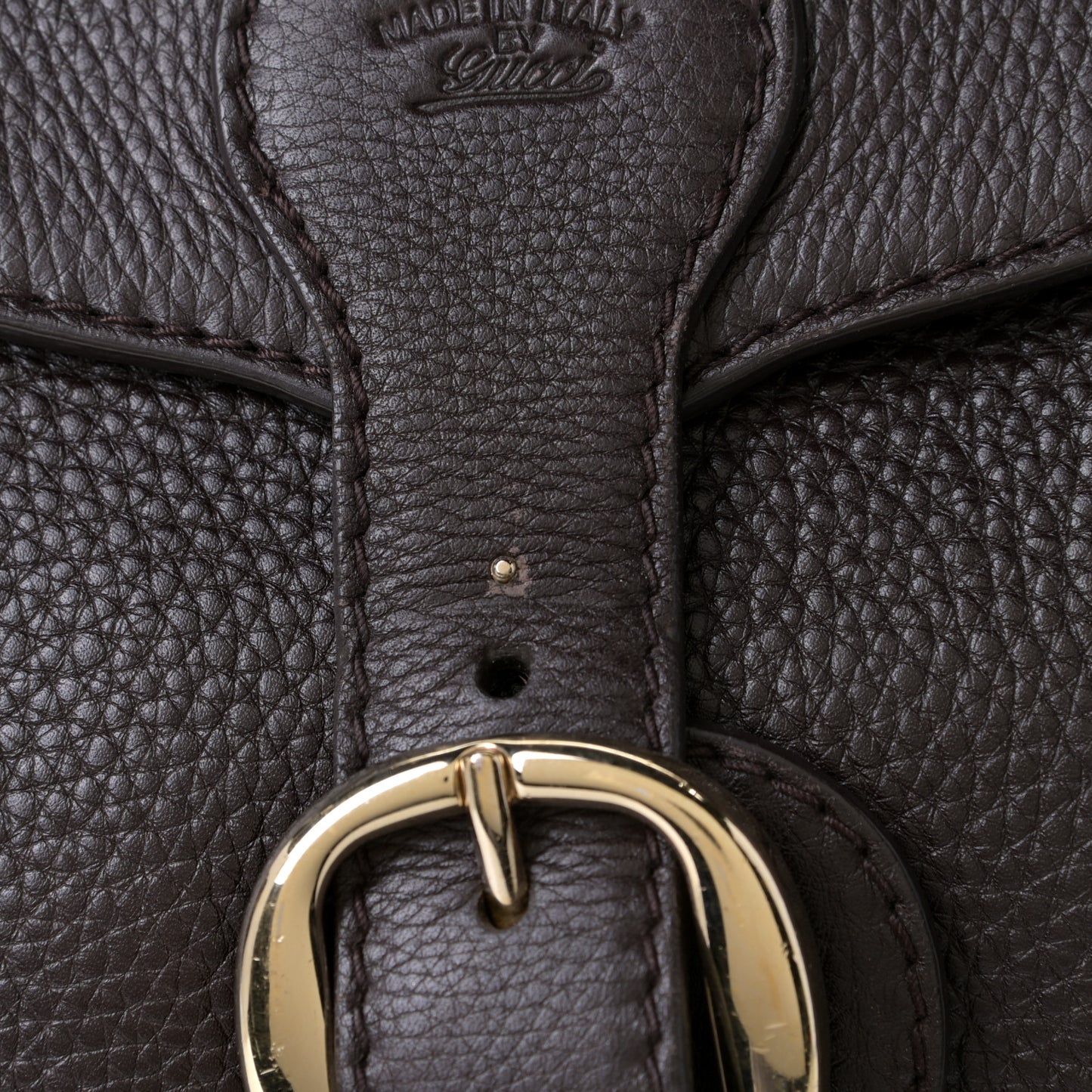 Calfskin Medium Web Heritage Shoulder Bag Brown