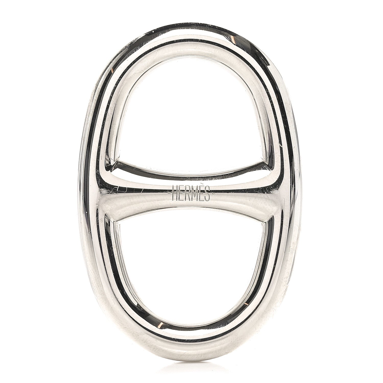 Hermes Palladium Chaine D'Ancre Scarf Ring 3 of 4