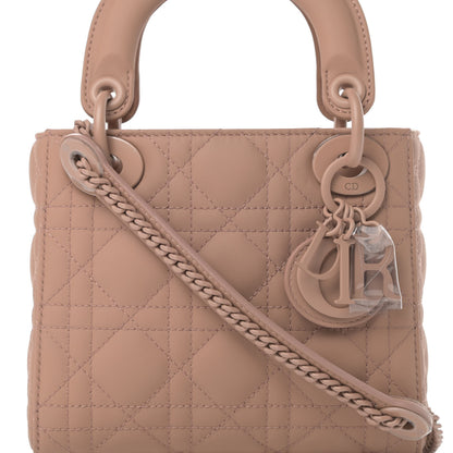 Christian Dior Ultra Matte Calfskin Cannage Mini Lady Dior Light Beige 8 of 11
