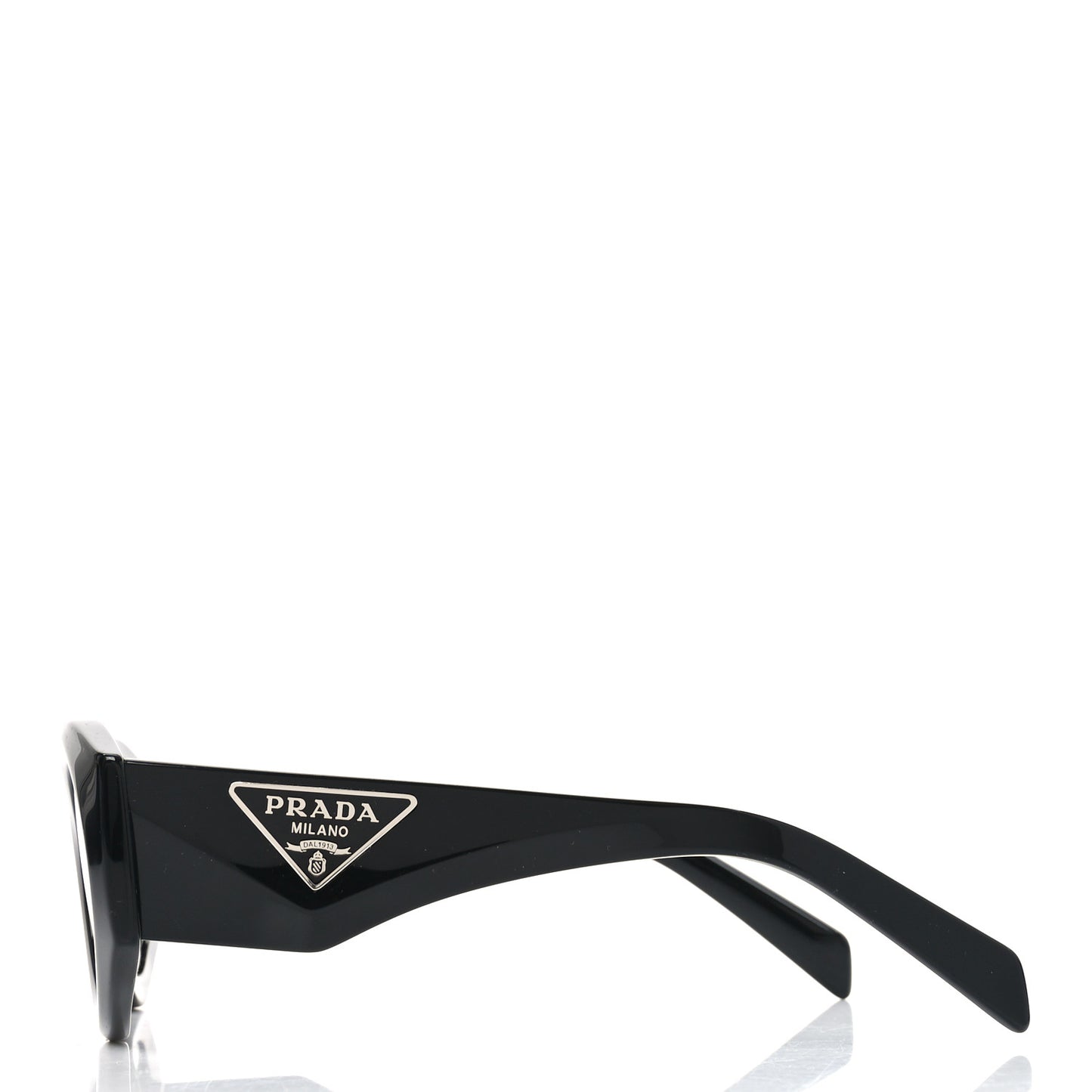 Acetate Oval Symbole Sunglasses SPR 20Z Black