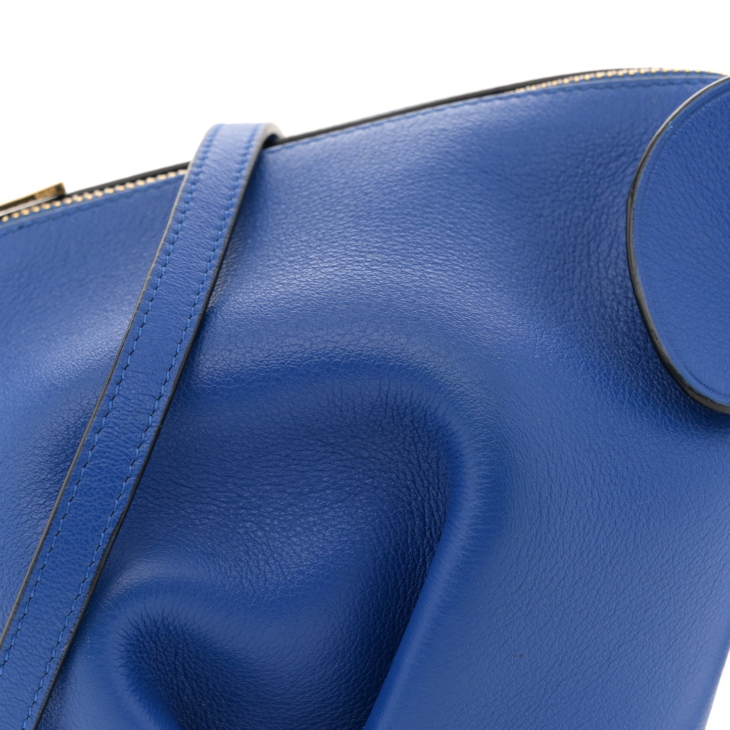 Calfskin Mini Elephant Crossbody Bag Electric Blue