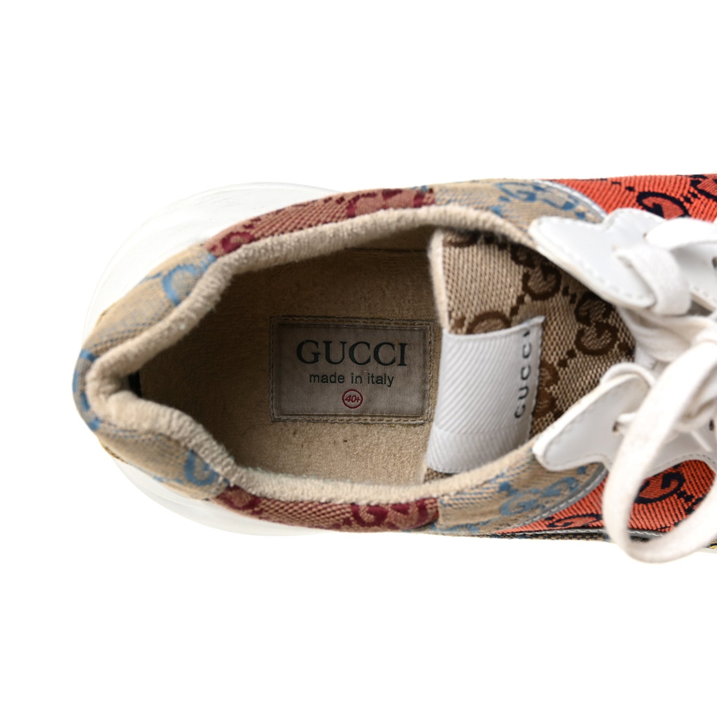 Monogram Multicolor Demetra Womens Rhyton Sneakers 40.5 Yellow Blue Great White Tabasco