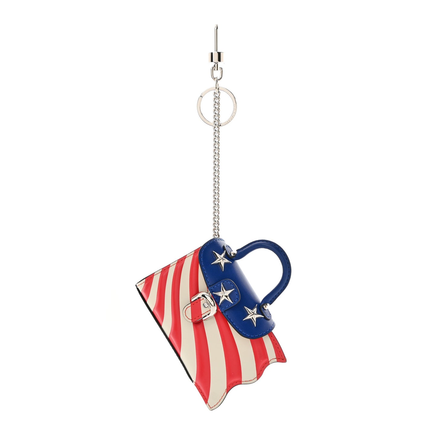 Box Calfskin Wonder Woman Mini Brillant Bag Charm Blue White Red