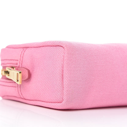 Prada Canvas Canapa Logo Pouch Geranio 8 of 10