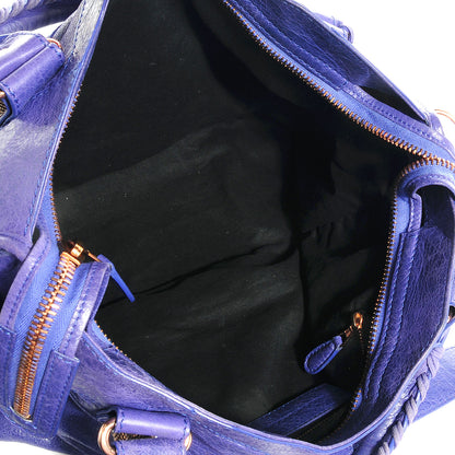 Balenciaga Agneau Giant 21 Rose Gold Hardware City Bleu Lavande 5 of 10
