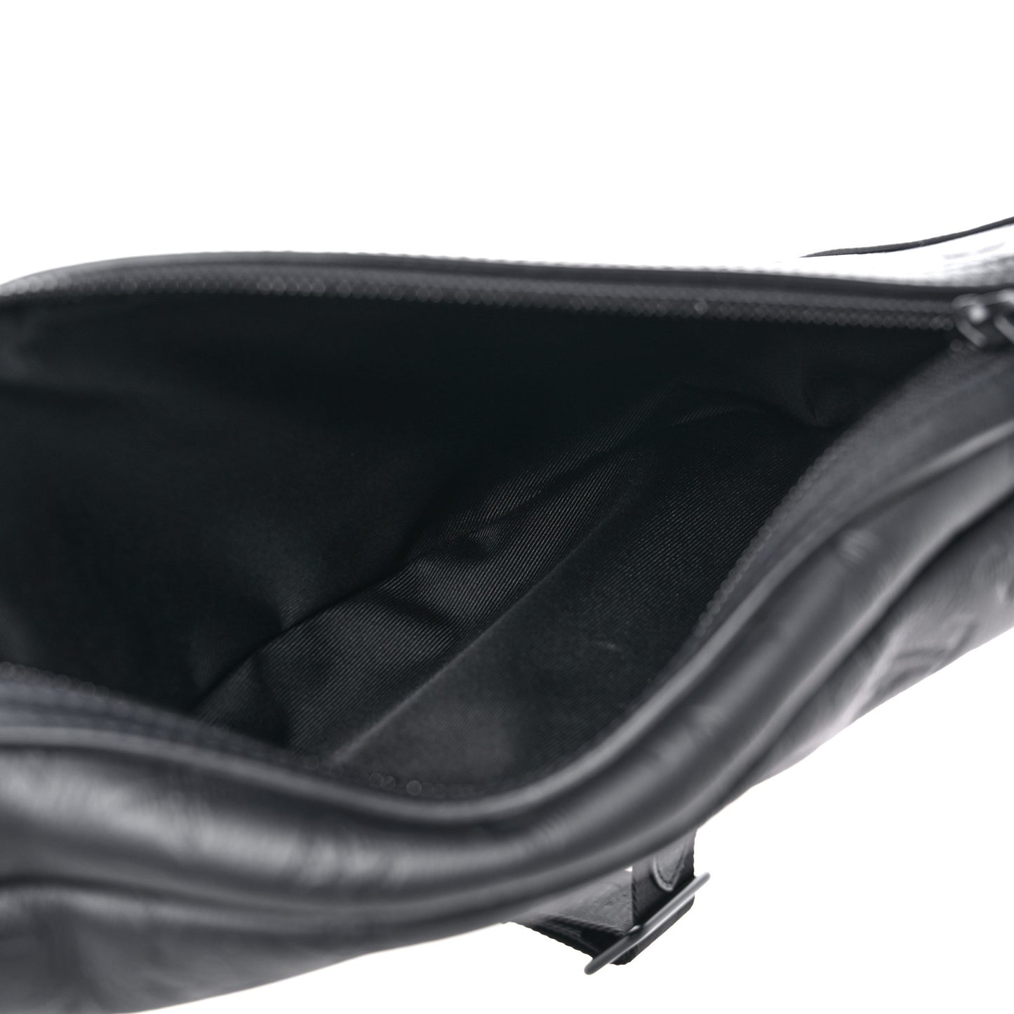Calfskin Shadow Monogram Duo Slingbag Black