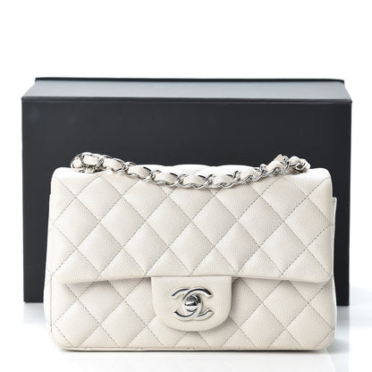 Chanel Caviar Quilted Mini Rectangular Flap Ivory 11 of 11