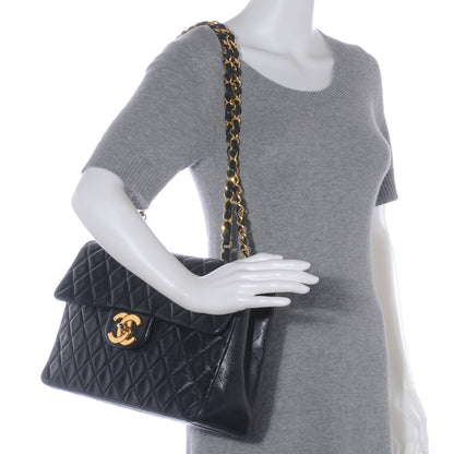 Chanel Lambskin XL Jumbo Flap Black 2 of 9