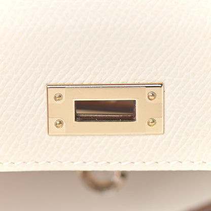 Hermes Epsom Mini Horseshoe Kelly Sellier 20 Craie Sesame 22 of 32