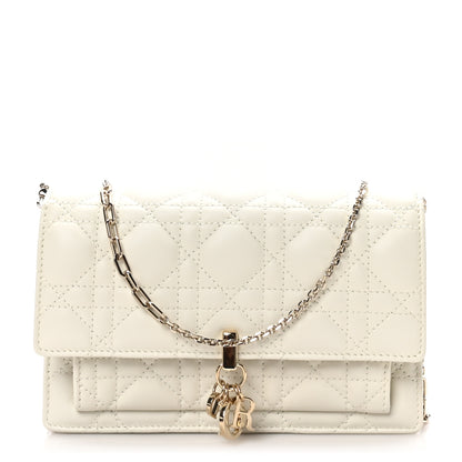 Christian Dior Lambskin Cannage Chain My Dior Daily Chain Pouch Latte 1 of 10