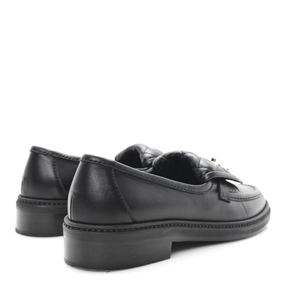 Chanel Lambskin Quilted CC Turnlock Loafers 36 Black 5 of 10