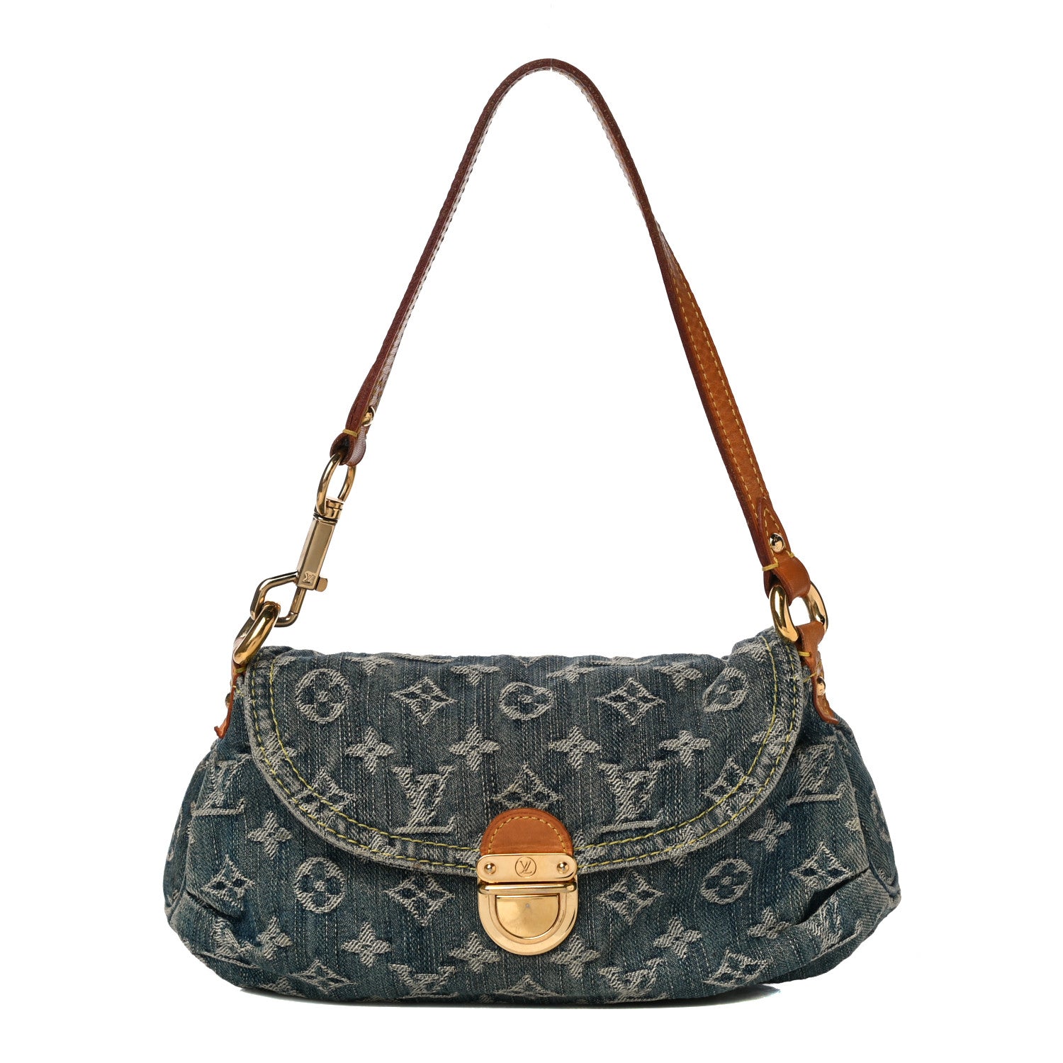 Louis Vuitton Monogram Denim Mini Pleaty Blue 1 of 10