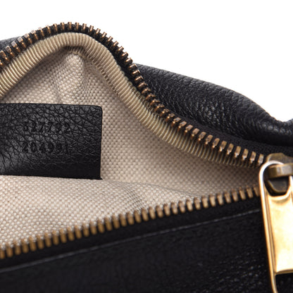 Gucci Grained Calfskin Small Logo Belt Bag Black 9 of 11
