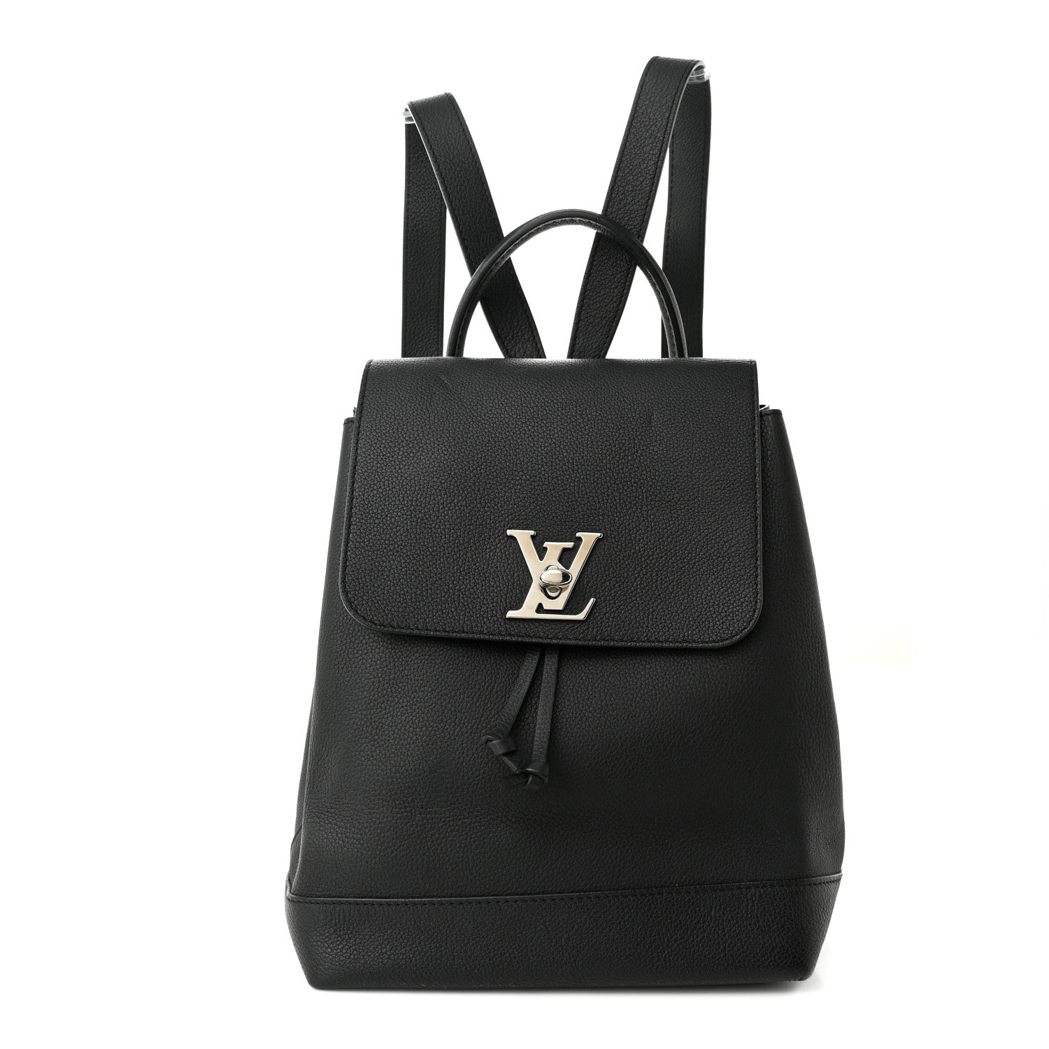 Louis Vuitton Calfskin Lockme Backpack Black 1 of 10