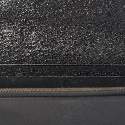 Balenciaga Agneau Classic Hardware Money Wallet Gris Fossile 6 of 11