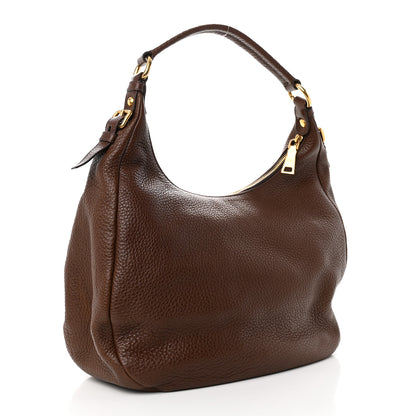 Prada Vitello Daino Hobo Bruciato 3 of 12