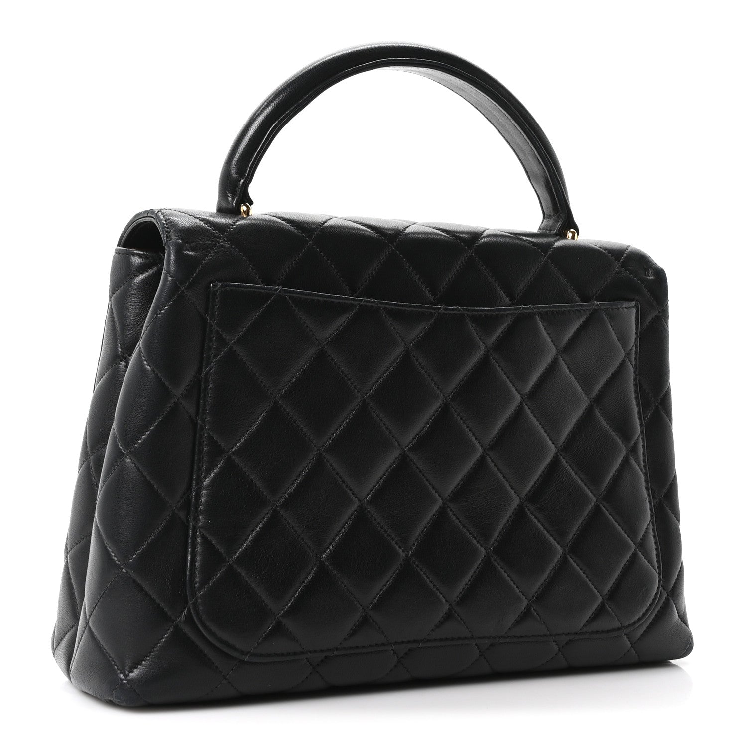 Chanel Lambskin Quilted Medium Kelly Flap Bag Black 3 of 10